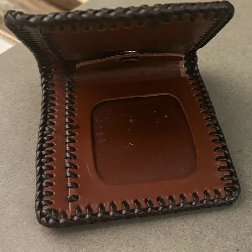 Wallet Handcrafted Leather Card Holder with Fish Design-no flaws